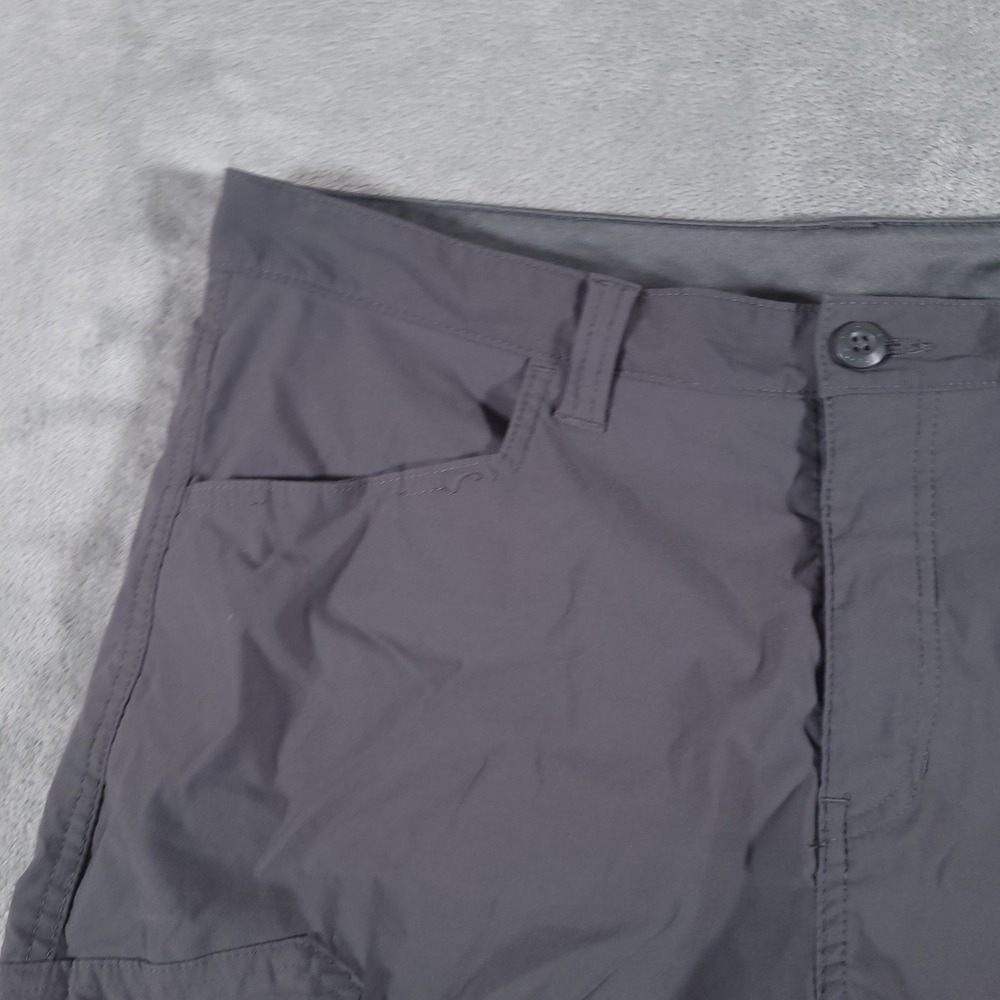 Eddie Bauer Shorts Mens 35 Gray Rainier Cargo Hiking Outdoor Trail Lightweight - Picture 2 of 11
